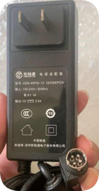 *Brand NEW* ADS-40FSI-12 12036EPCN 12V3A 36W 4-Pin Power Adapter For Continental Equipment Four Hole Charger P